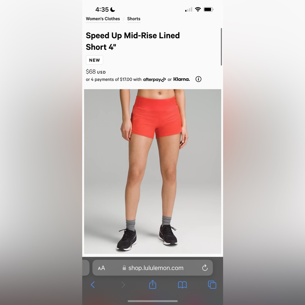 I’m selling barley worn and I’m excellent condition Lululemon speed up shorts!
